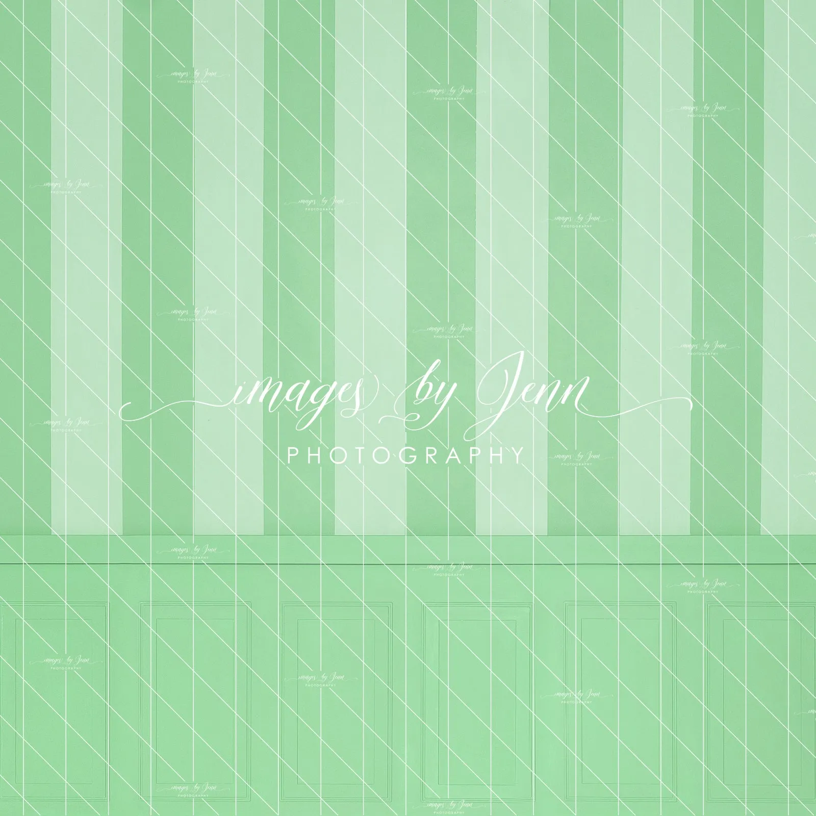 Pistachio Stripe Half Wall (JG)
