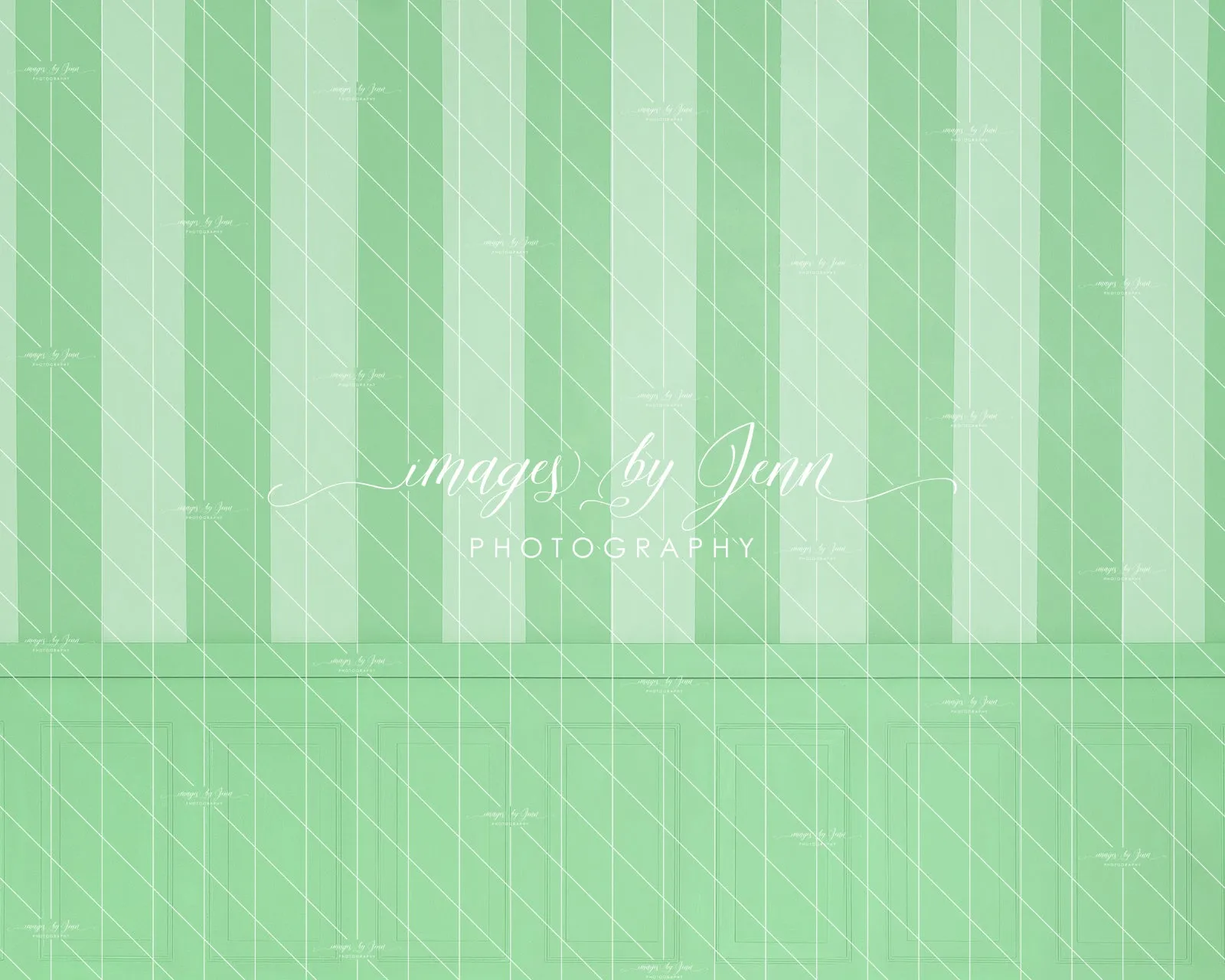 Pistachio Stripe Half Wall (JG)