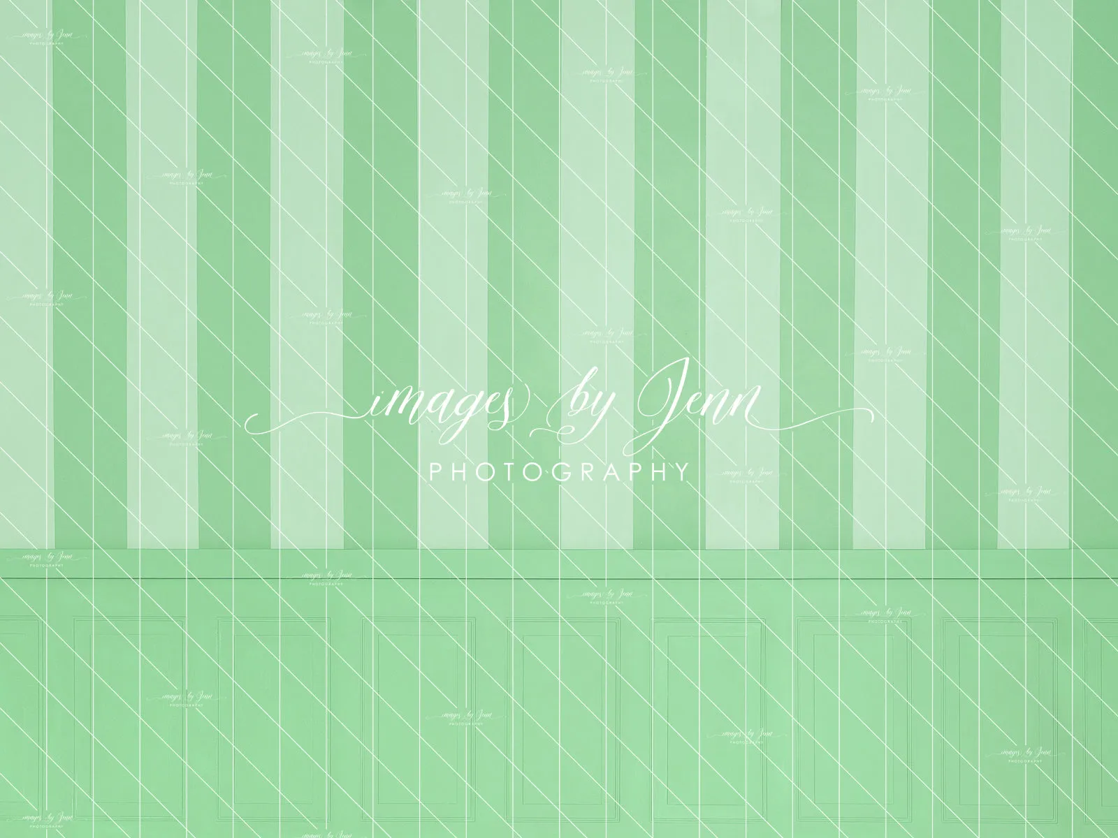 Pistachio Stripe Half Wall (JG)