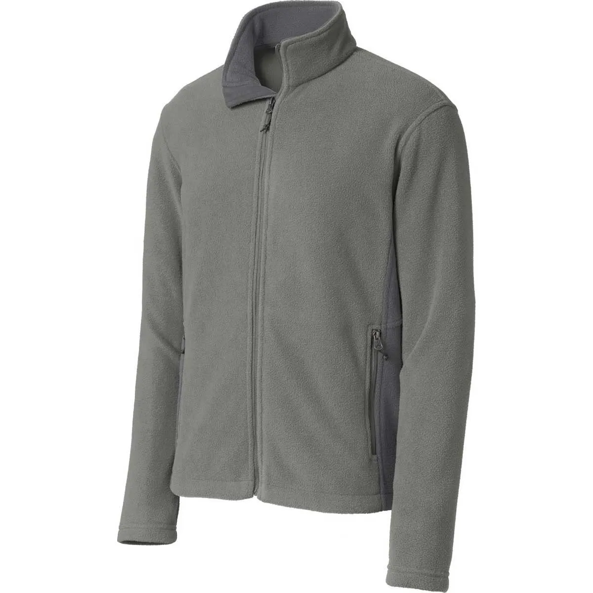 Port Authority Men's Deep Smoke/Battleship Grey Colorblock Value Fleece Jacket