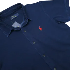 PRL classic polo dress shirt | Navy Blue