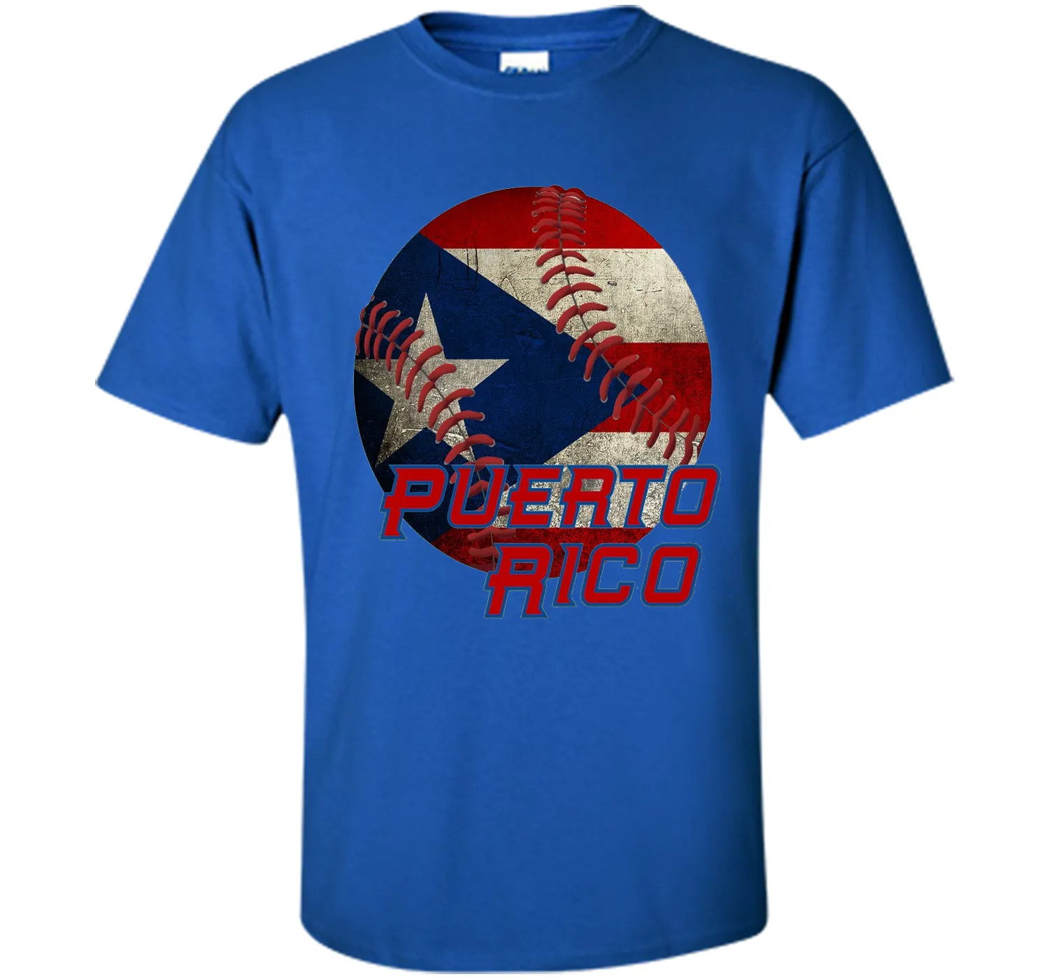 Puerto Rico Baseball Flag T Shirt Boricua Pride Tee