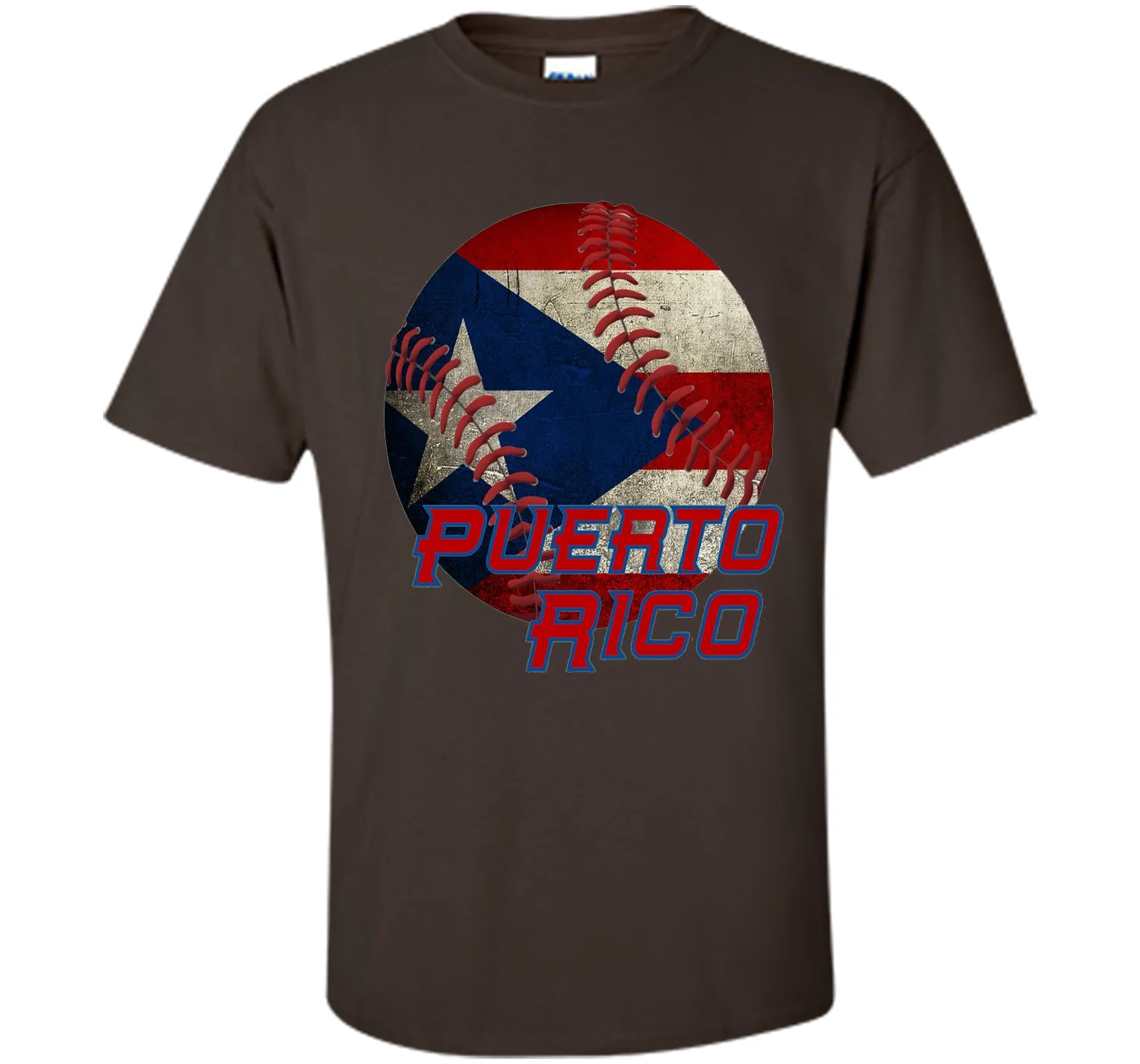 Puerto Rico Baseball Flag T Shirt Boricua Pride Tee