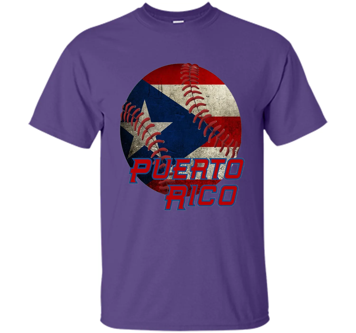 Puerto Rico Baseball Flag T Shirt Boricua Pride Tee