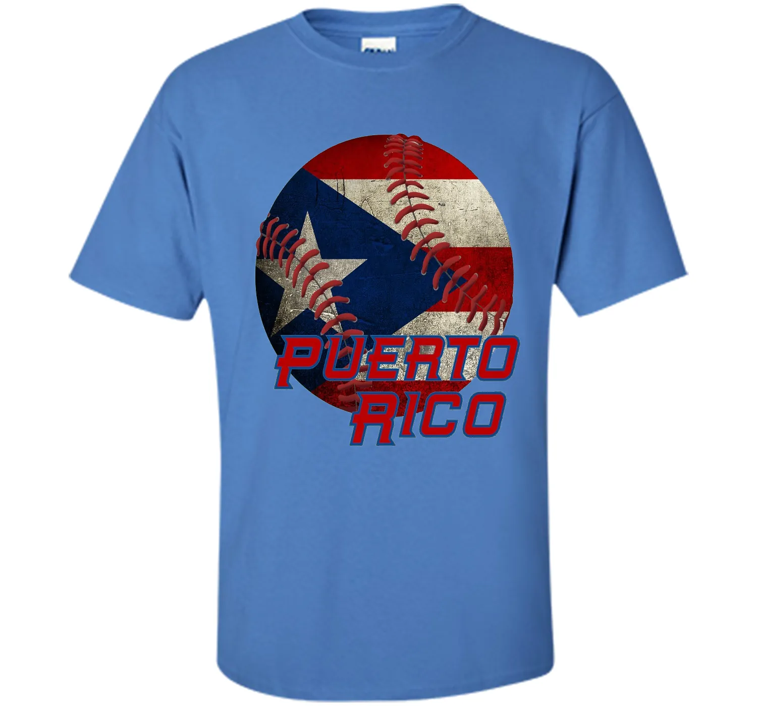 Puerto Rico Baseball Flag T Shirt Boricua Pride Tee