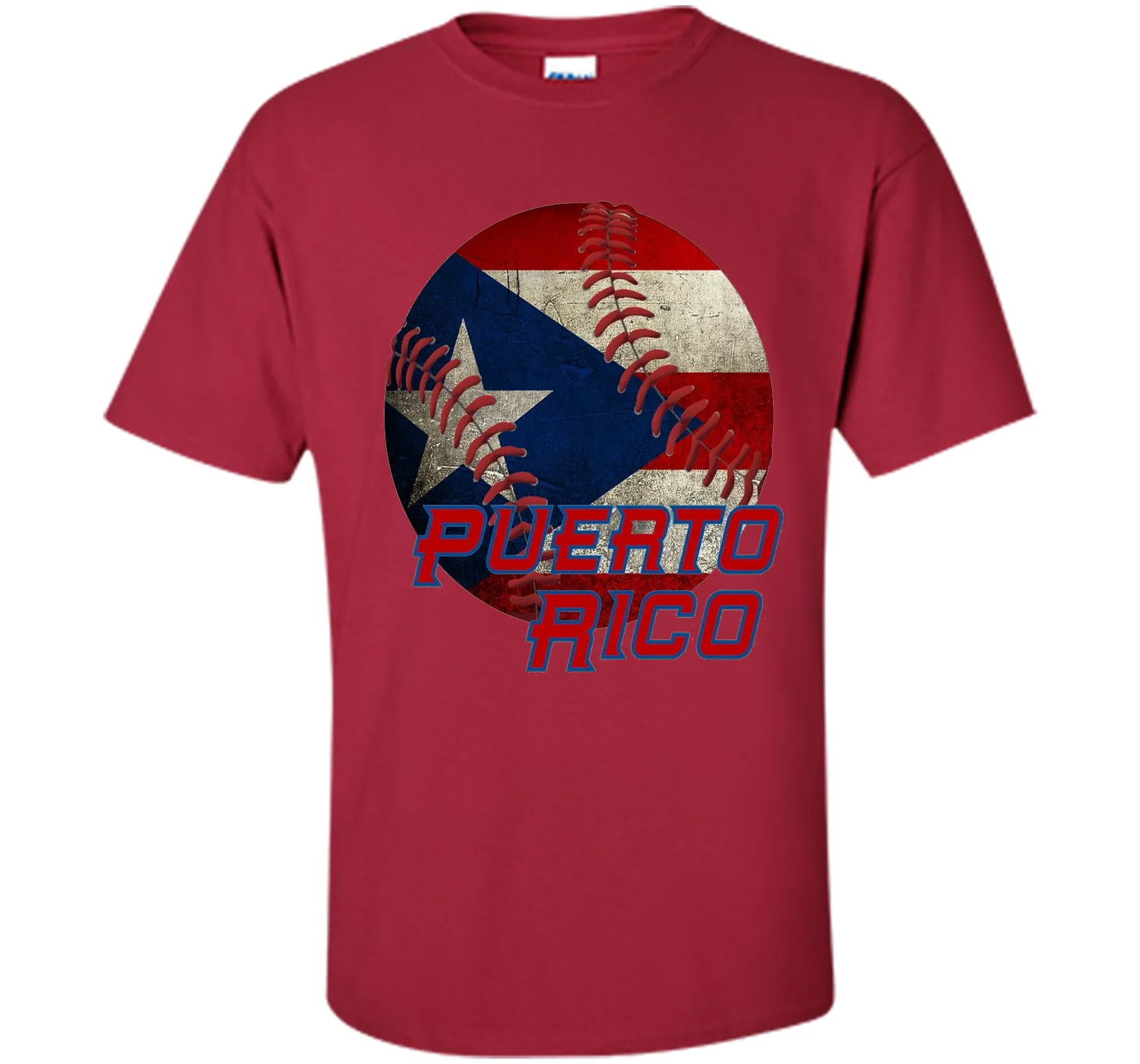 Puerto Rico Baseball Flag T Shirt Boricua Pride Tee