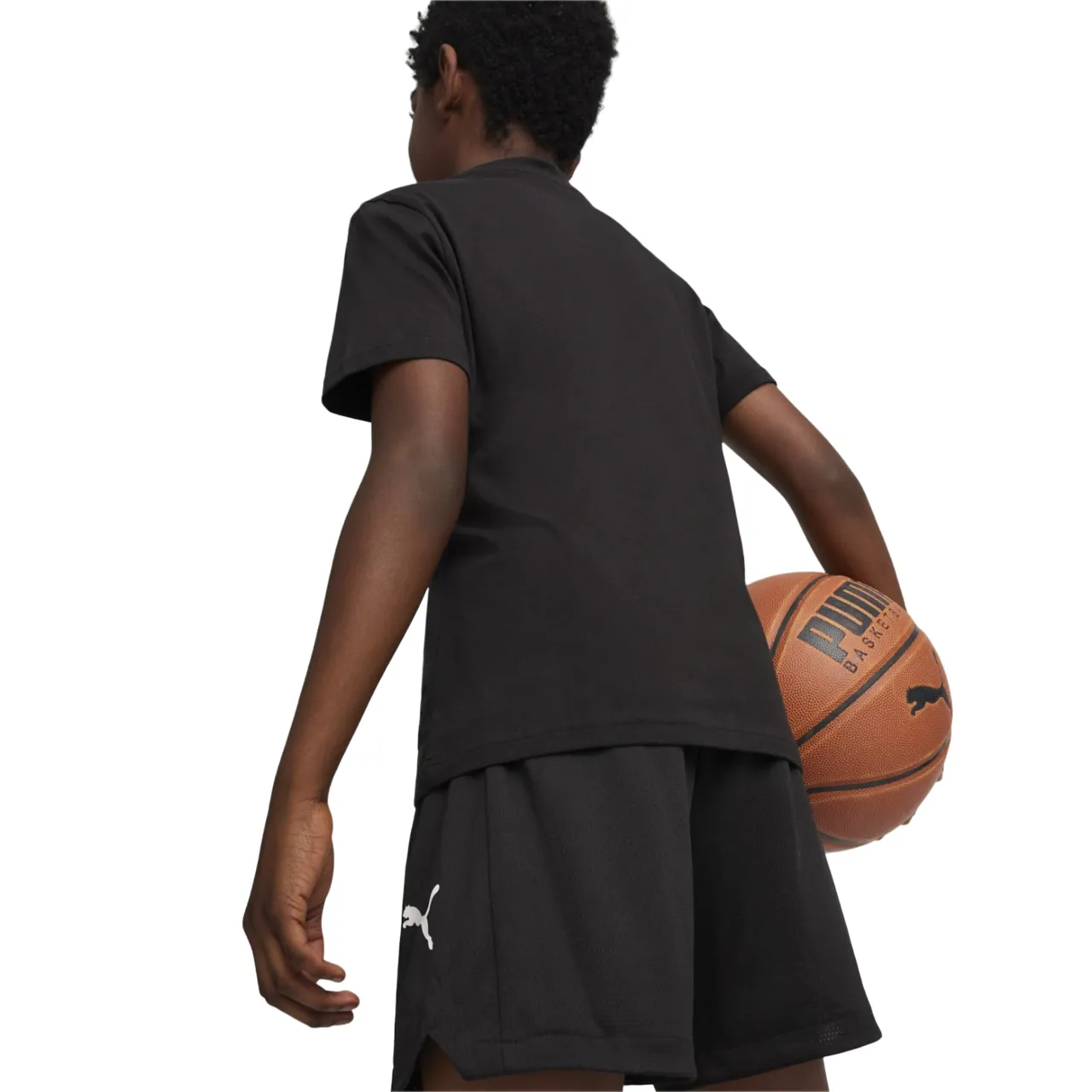 Puma maglietta manica corta da bambino Basketball Blueprint  679282 01 nero