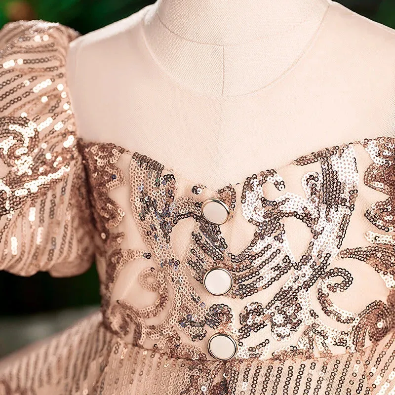 "Stella" Sparkling Floral Occasion Party Dress - 5 Colors