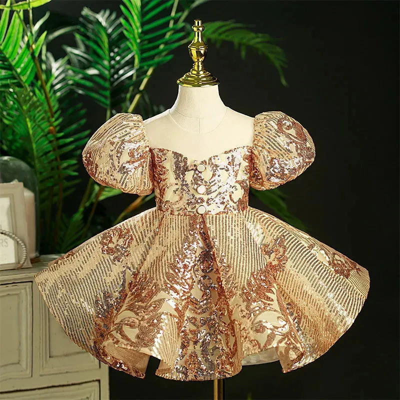 "Stella" Sparkling Floral Occasion Party Dress - 5 Colors