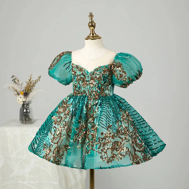 "Stella" Sparkling Floral Occasion Party Dress - 5 Colors