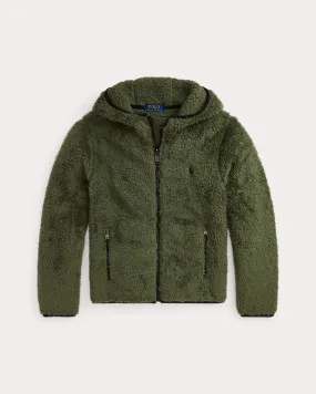 Ralph Lauren - Olive zip fleece hoodie