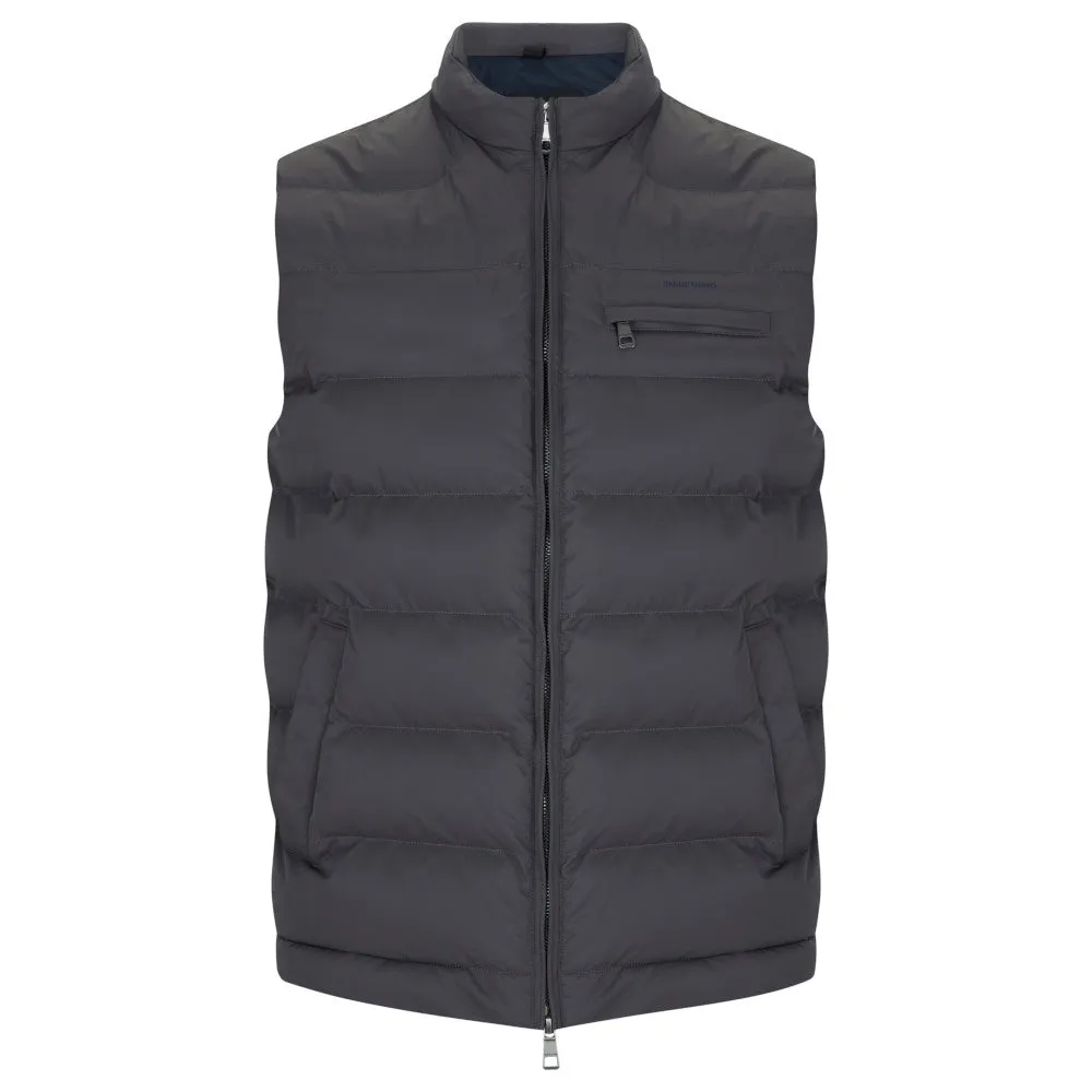 Remus Uomo 80751 07 Dark Grey Nate Quilted Gilet