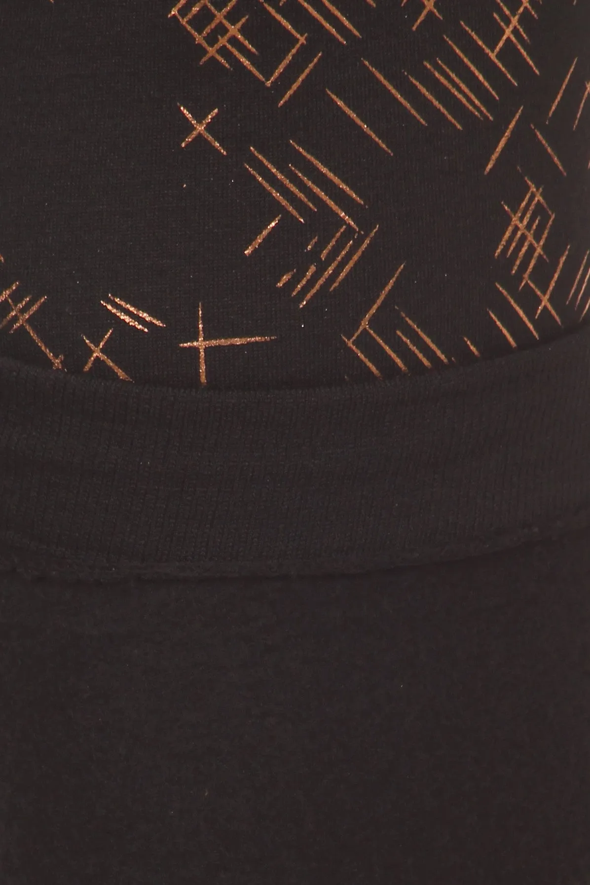 Rose Gold Etched Fleece Lined Legging