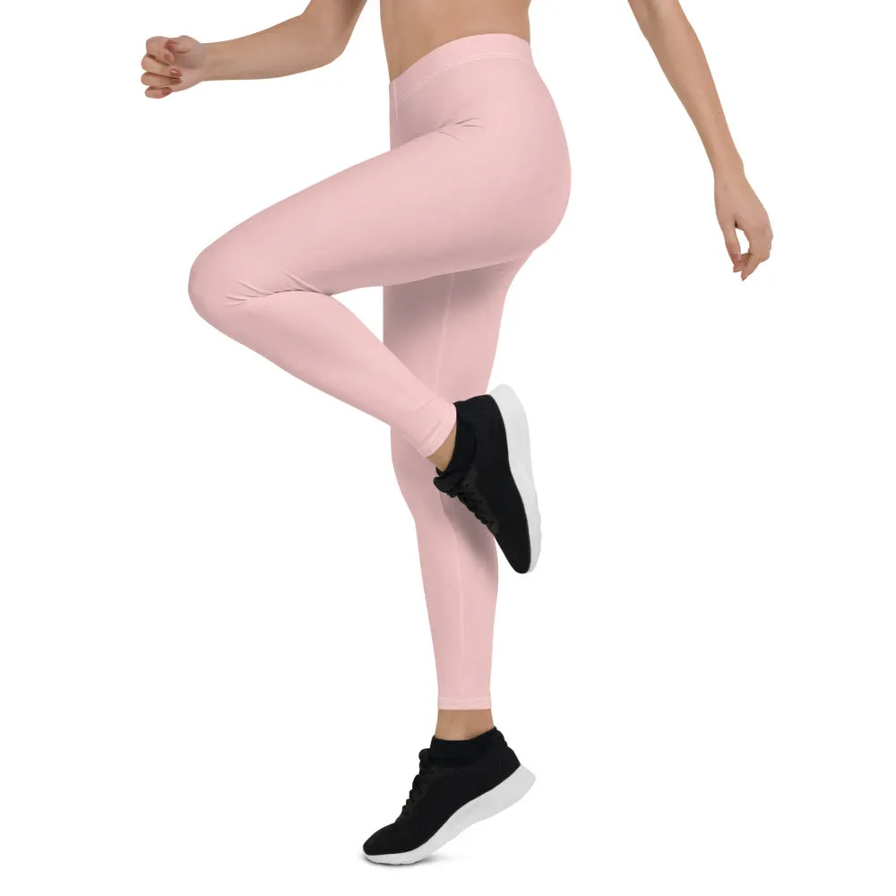 Sakura Pink Low Waist Leggings