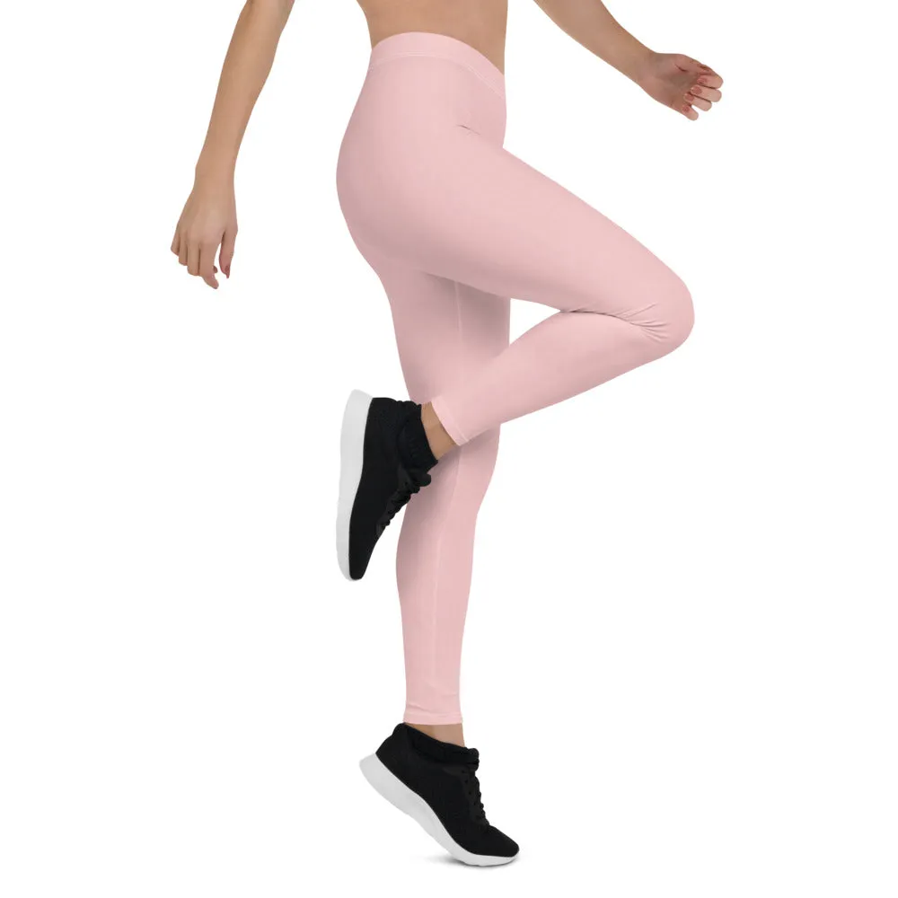 Sakura Pink Low Waist Leggings