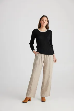 Saturn Long Sleeve Top - Black