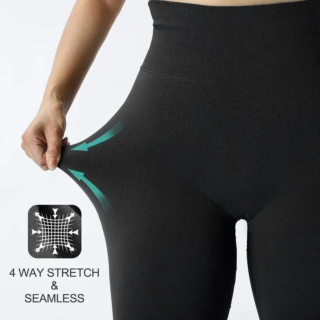 Seamless High-Waist Yoga Pants for Women – Peach Butt Lifting Gym Tights, Stretchy Fitness Leggings