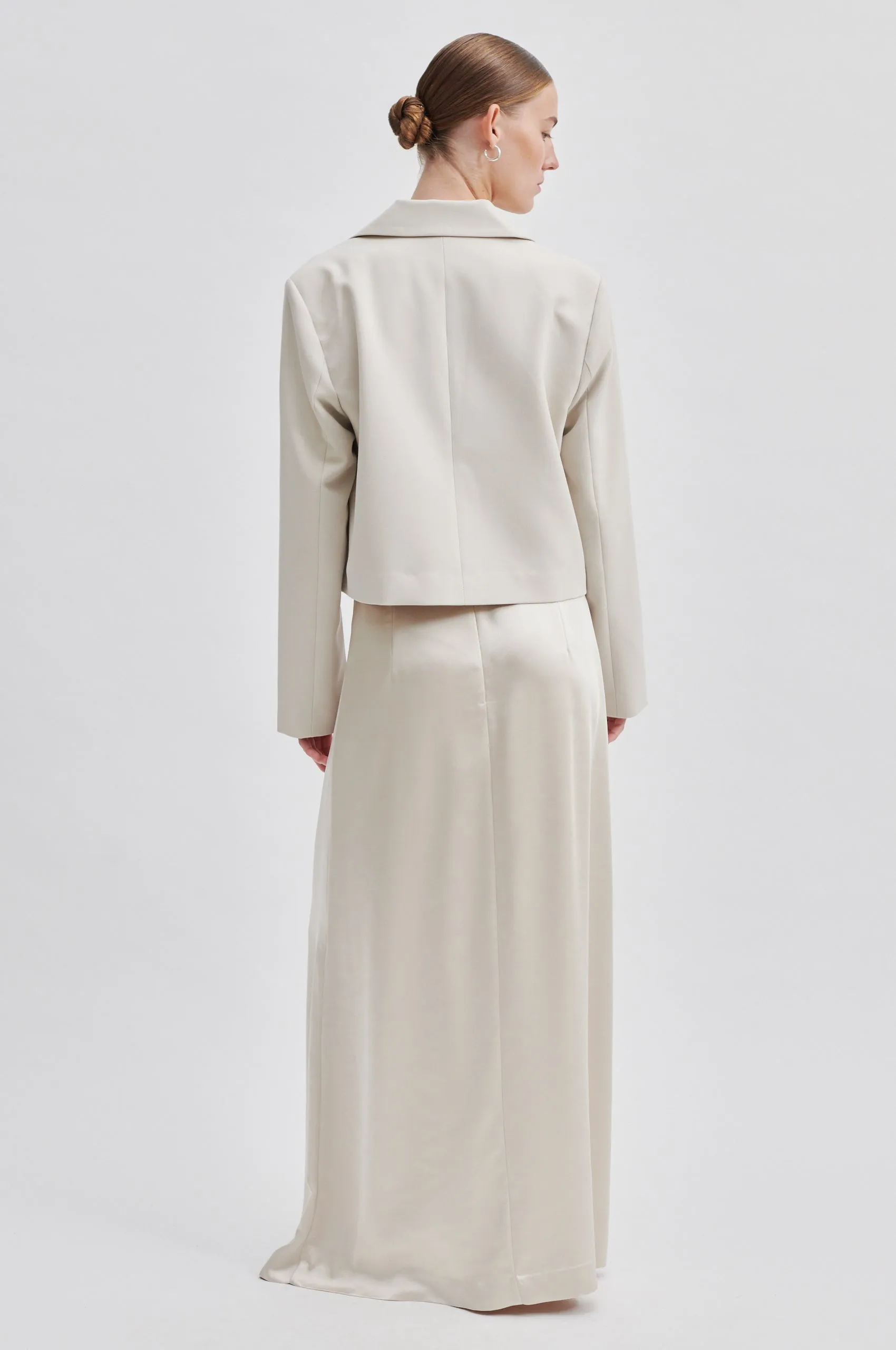 Second Female Odie Maxi Skirt in Pumice Stone