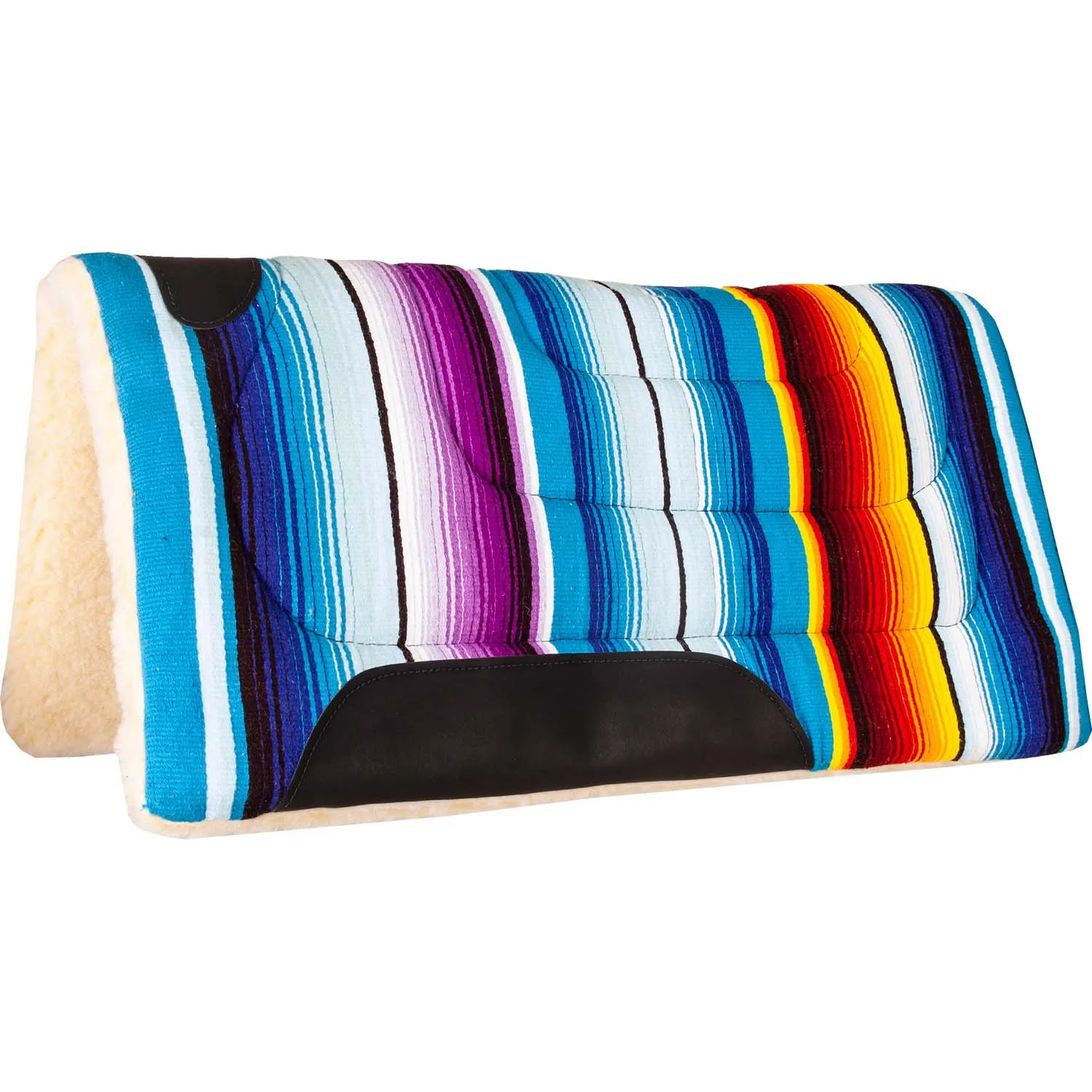 Serape Fleece Bottom Saddle Pad, 32" x 32"