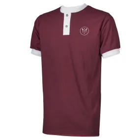 Sew Sporty Cotton Henley (Maroon)