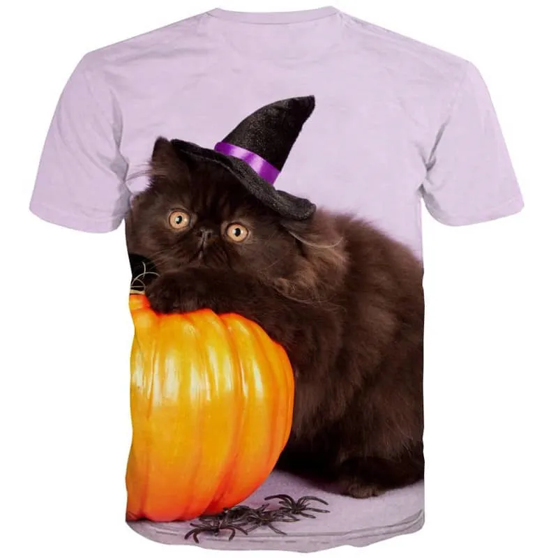 shirt kitten cat Casual art costume Cool pet man