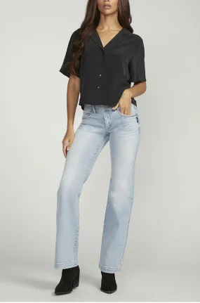 SILVER SUKI CURVY FIT MID RISE TROUSER L-31