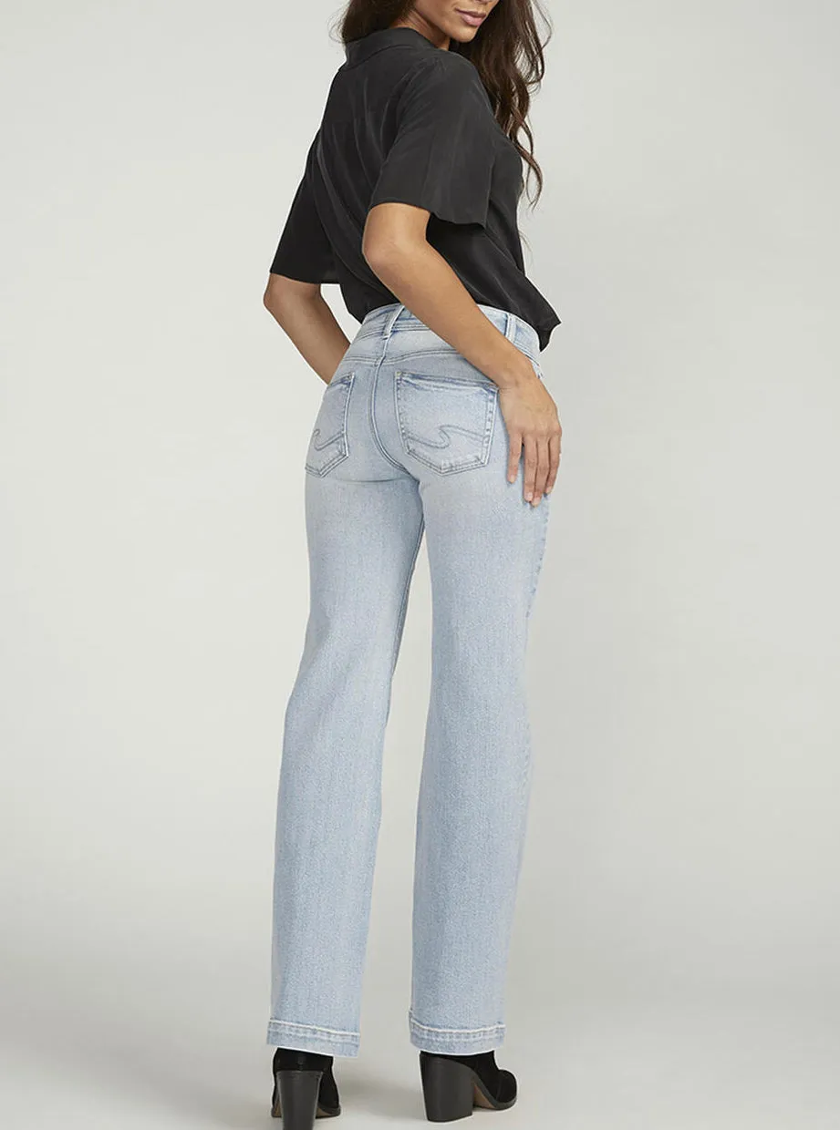 SILVER SUKI CURVY FIT MID RISE TROUSER L-31