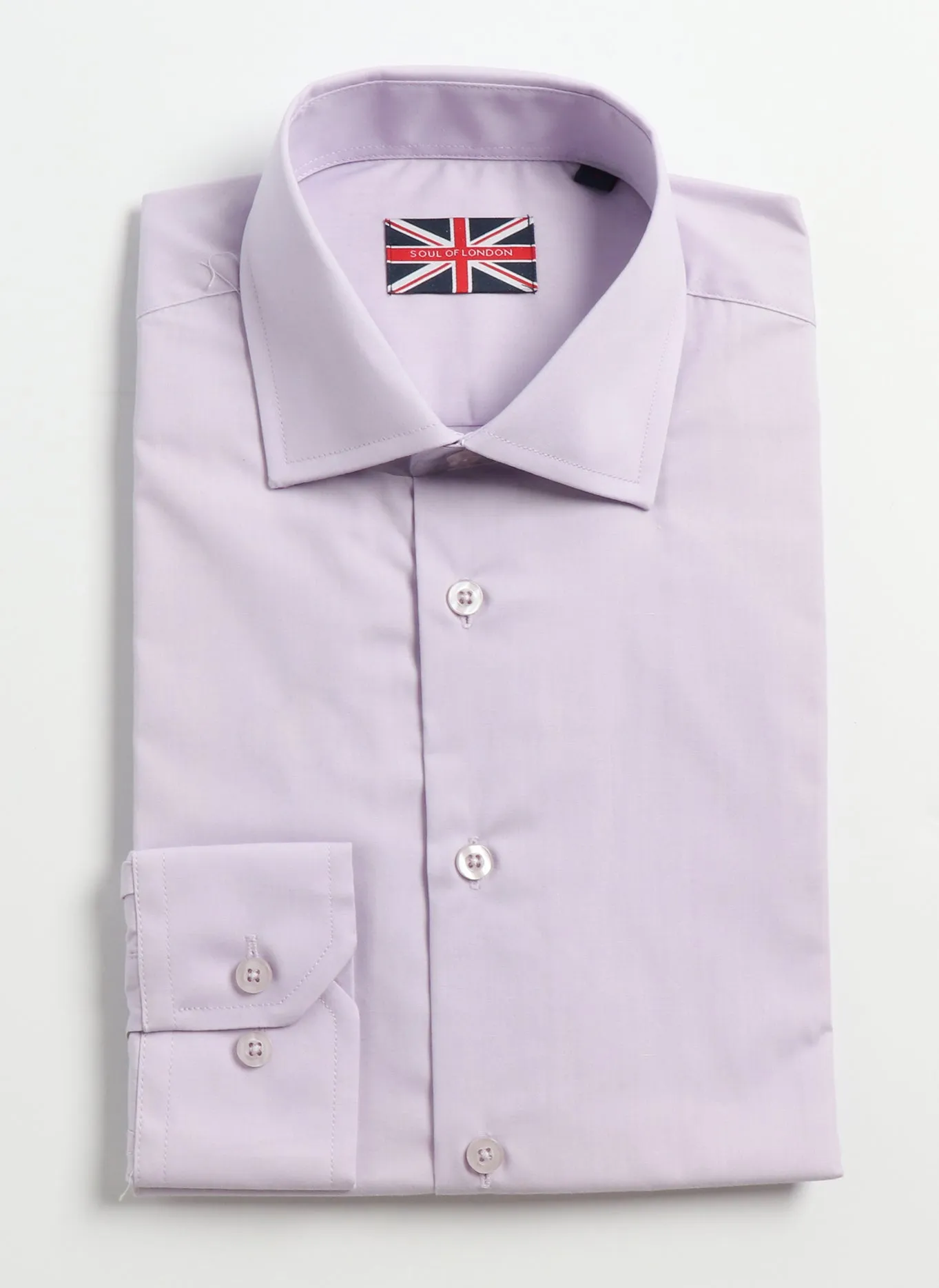 SOUL OF LONDON DRESS SHIRT- LILAC