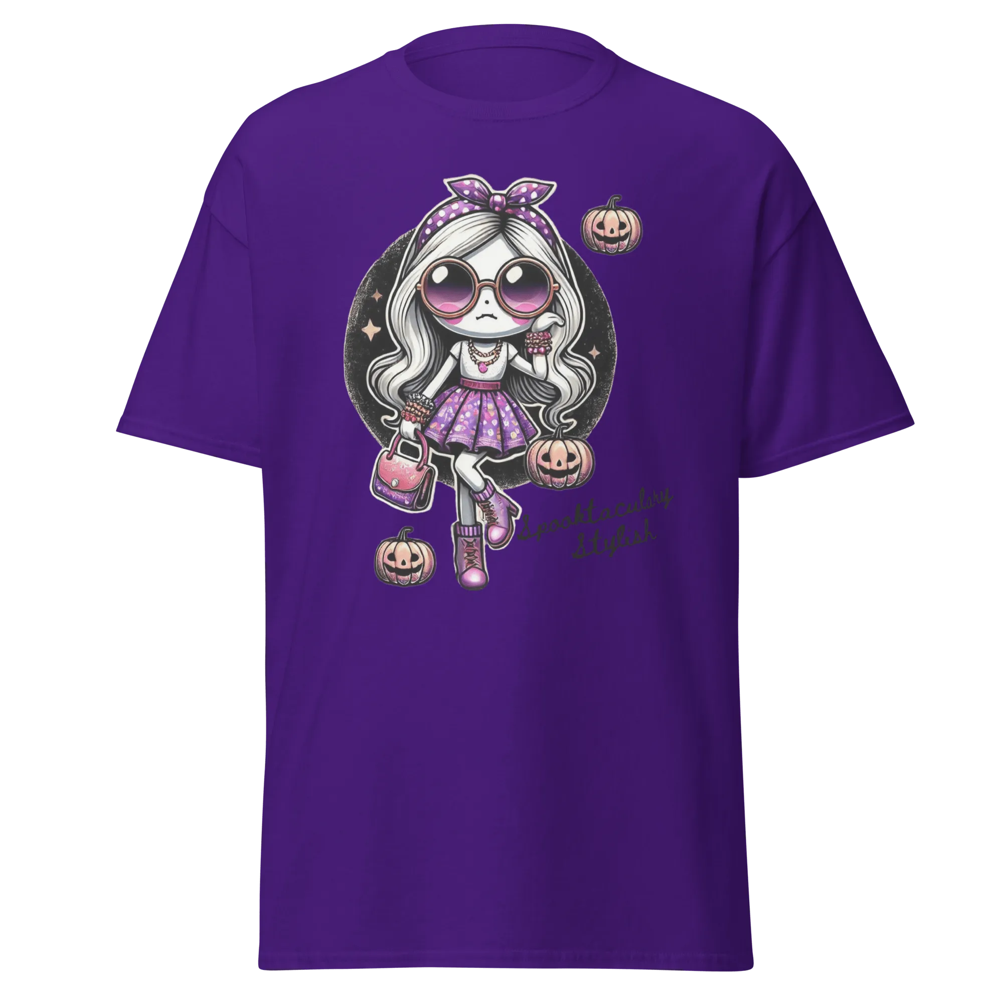 Spooktacularly Stylish - Halloween T-Shirt - Fun Halloween T-Shirt