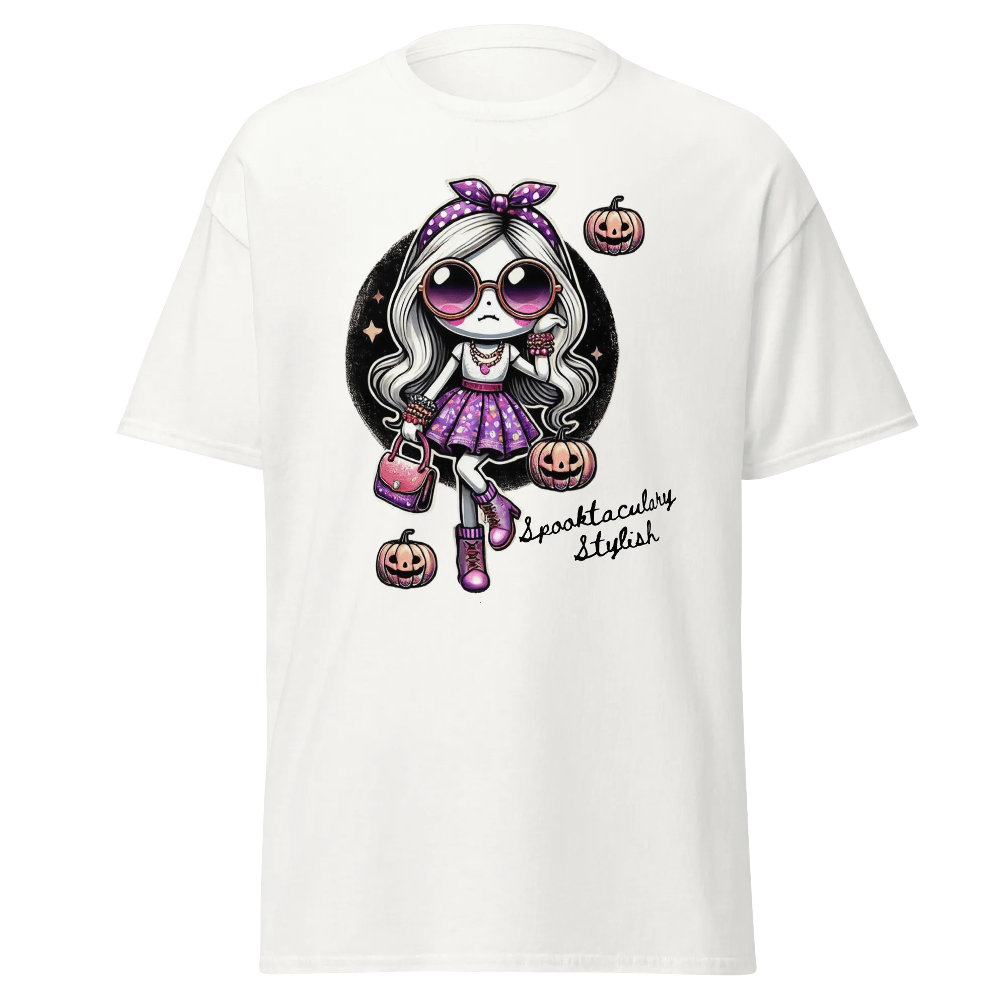 Spooktacularly Stylish - Halloween T-Shirt - Fun Halloween T-Shirt