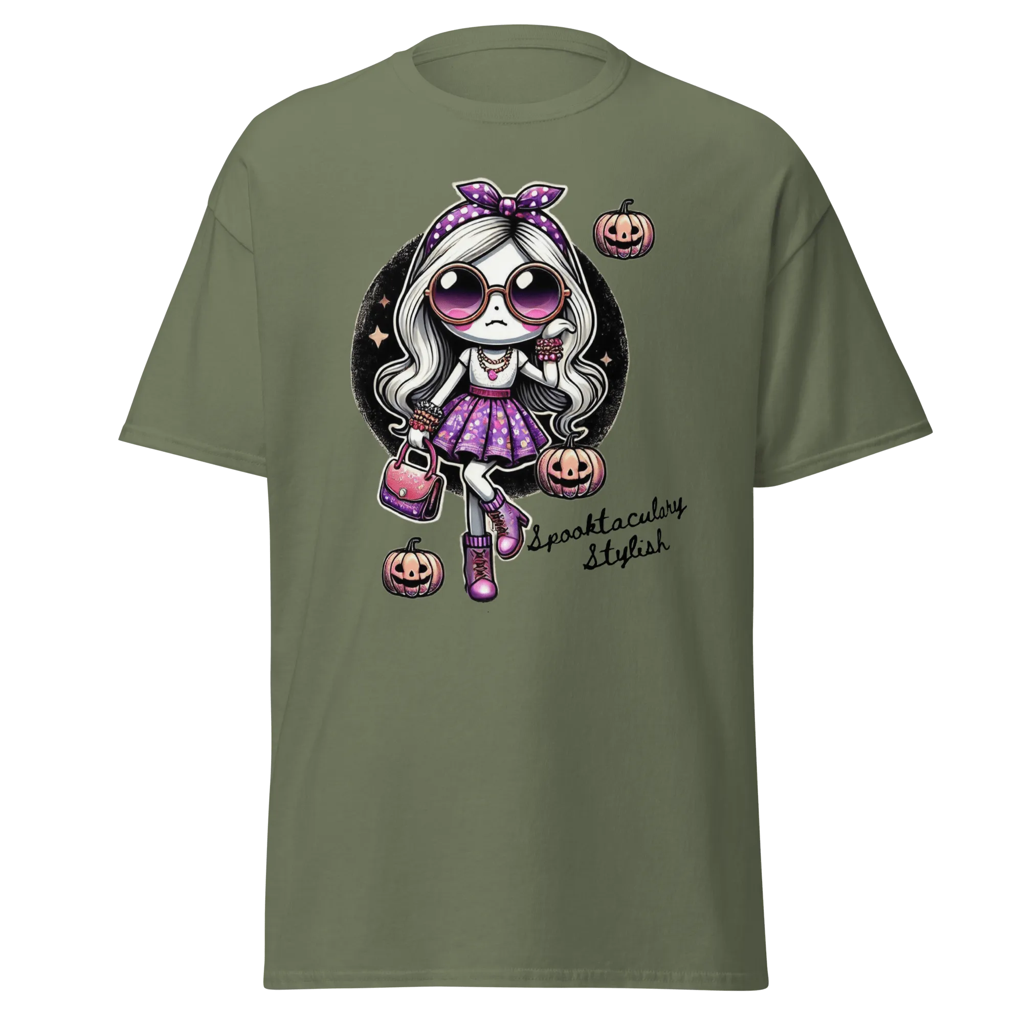 Spooktacularly Stylish - Halloween T-Shirt - Fun Halloween T-Shirt