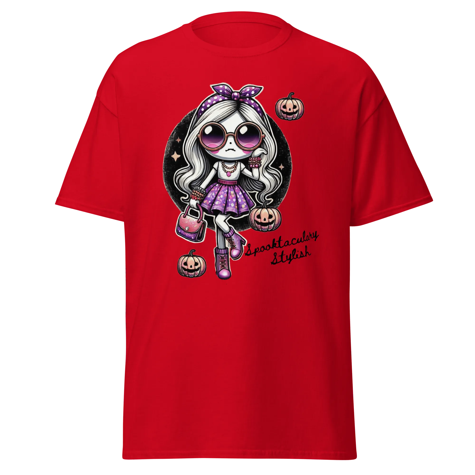 Spooktacularly Stylish - Halloween T-Shirt - Fun Halloween T-Shirt
