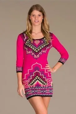 Spring Lake Fuchsia Sweater Dress