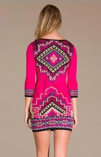 Spring Lake Fuchsia Sweater Dress
