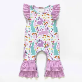 Springtime in Purple Girl's Infant Romper