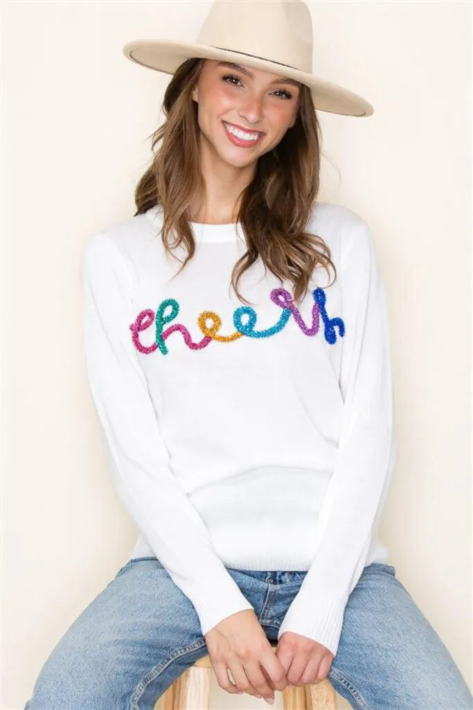 Staccato Crew Neck Cheers Sweater