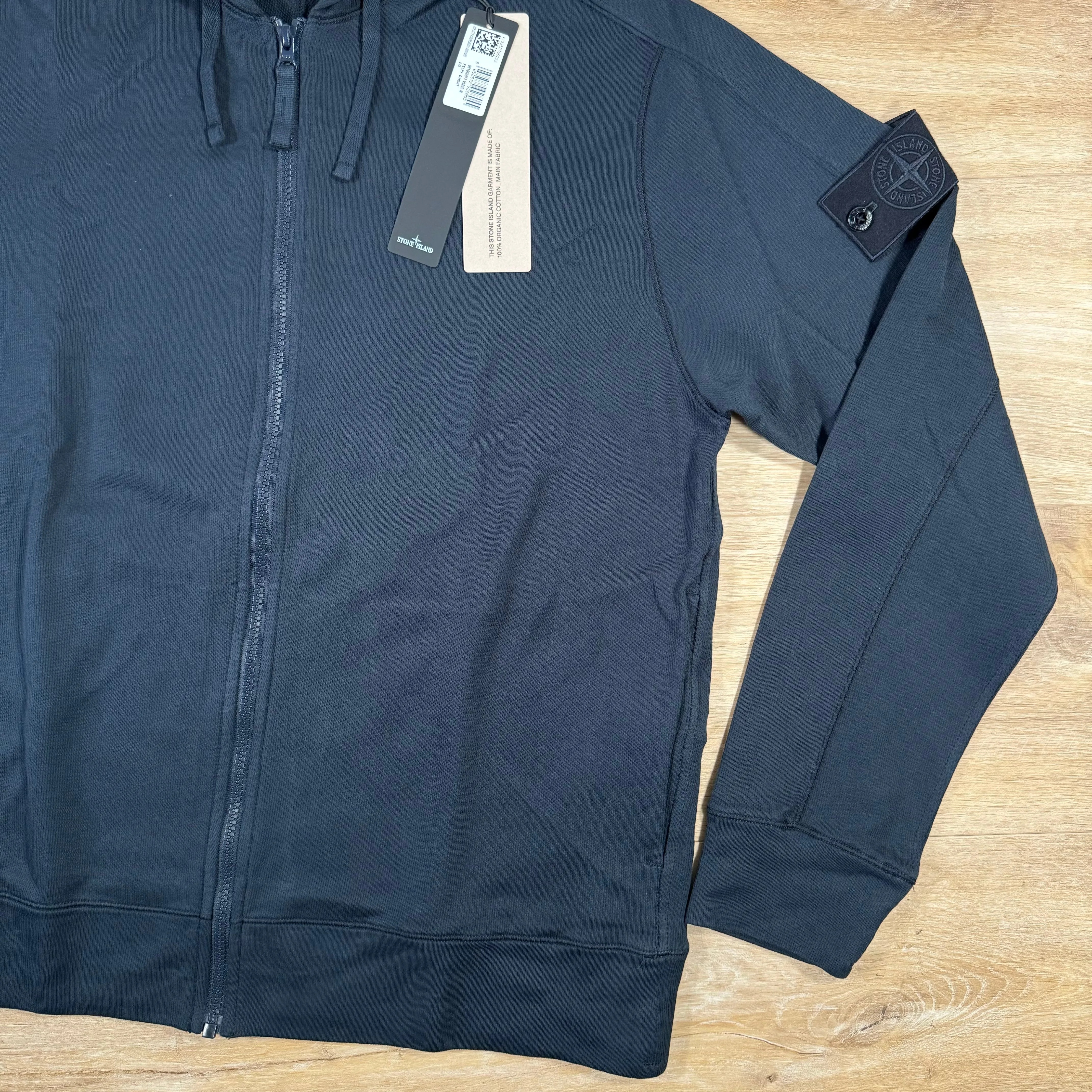 Stone Island Ghost Zip Hoodie in Navy