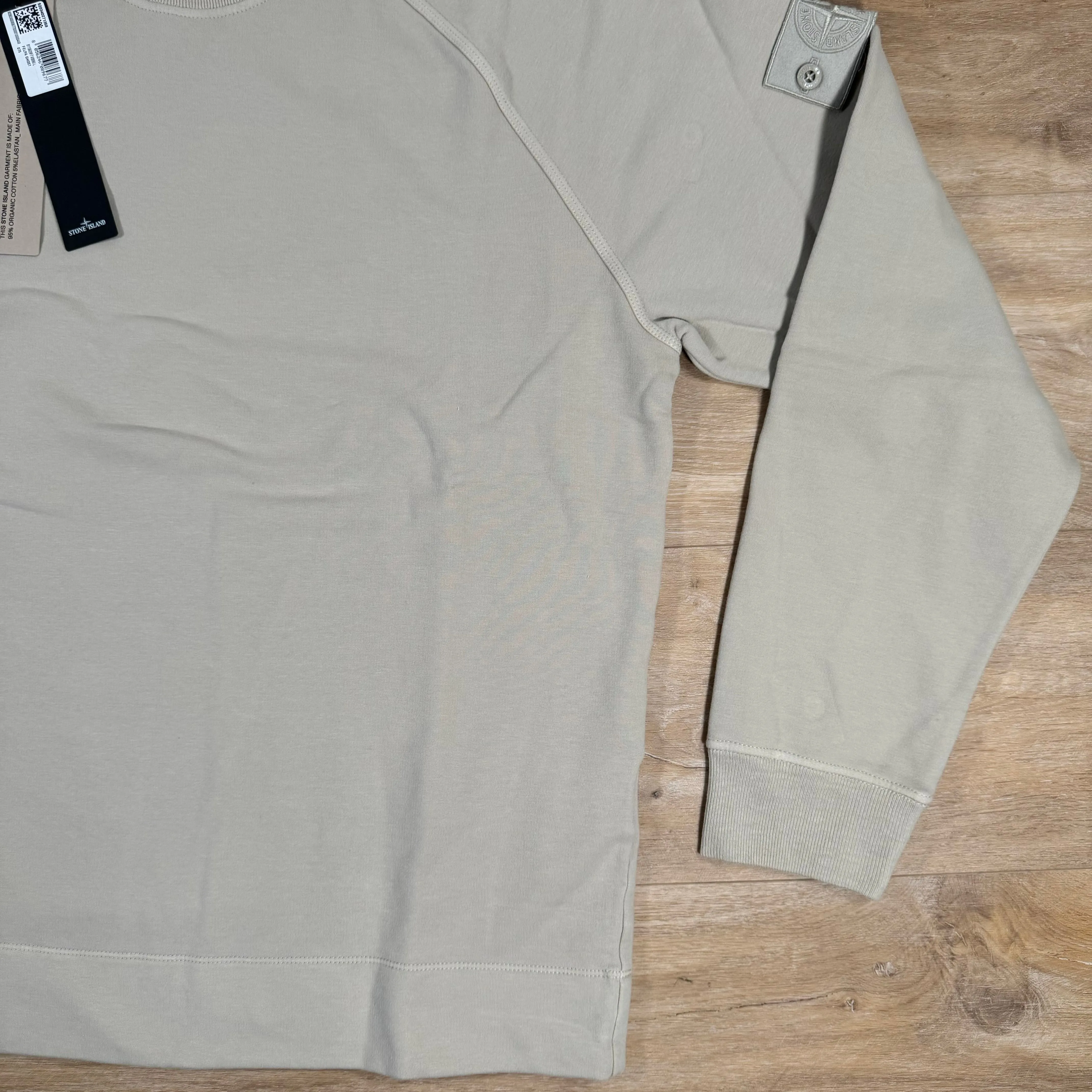 Stone Island Stretch Fleece Ghost Sweatshirt in Beige