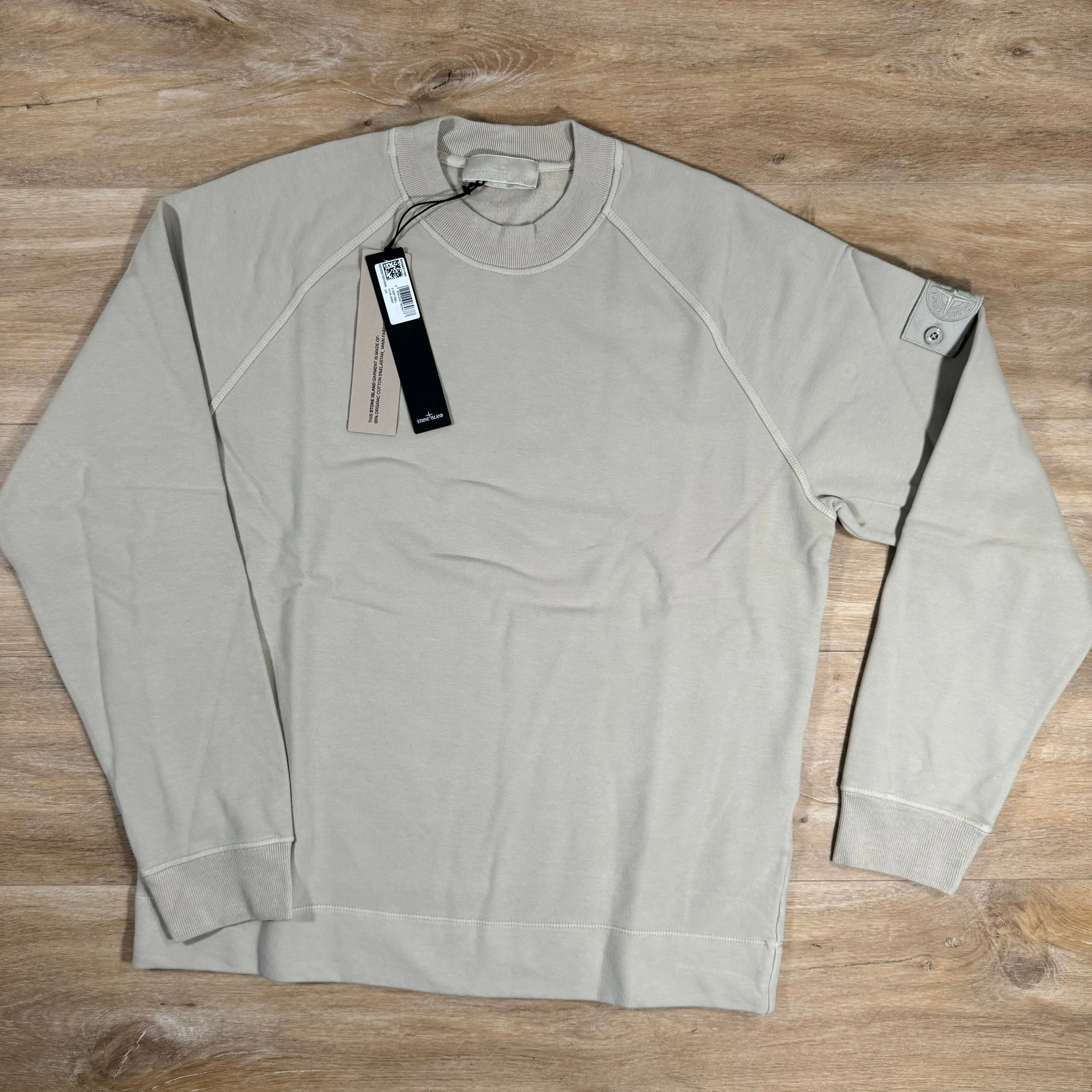 Stone Island Stretch Fleece Ghost Sweatshirt in Beige
