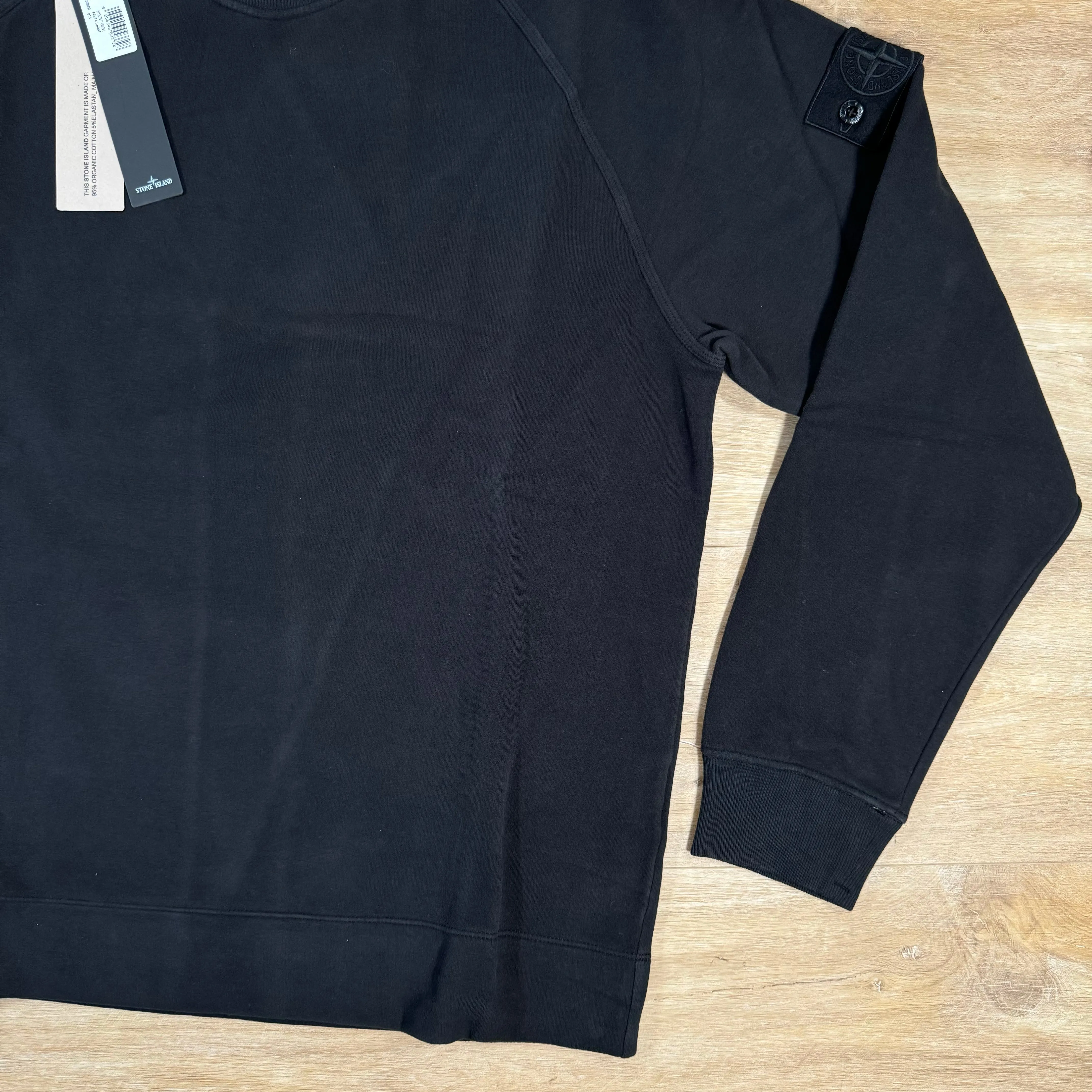 Stone Island Stretch Fleece Ghost Sweatshirt in Black