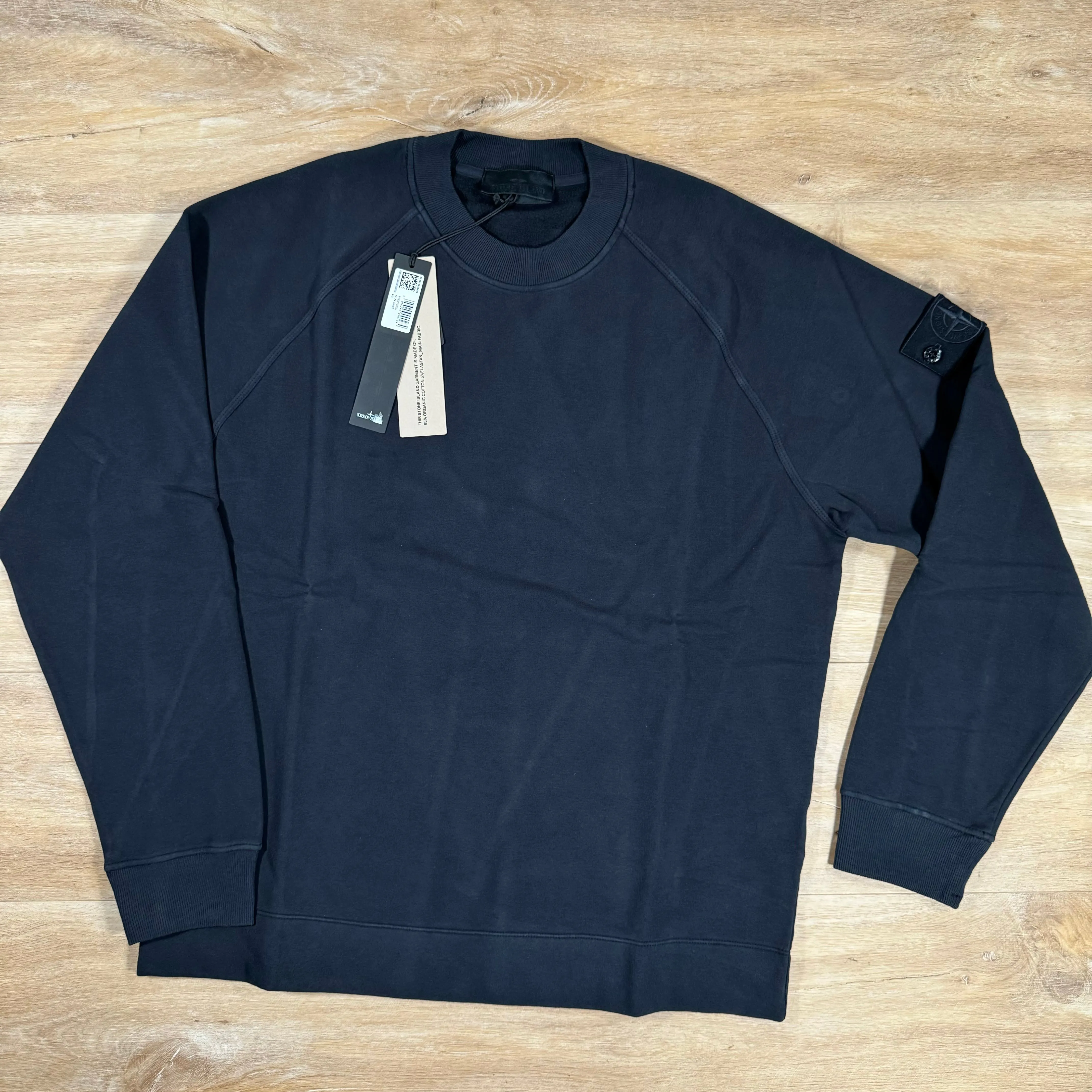 Stone Island Stretch Fleece Ghost Sweatshirt in Navy