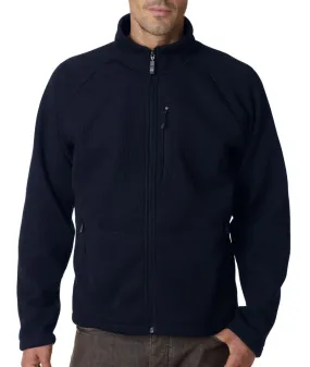 storm creek men's ironweave full zip jacket - navy (s)