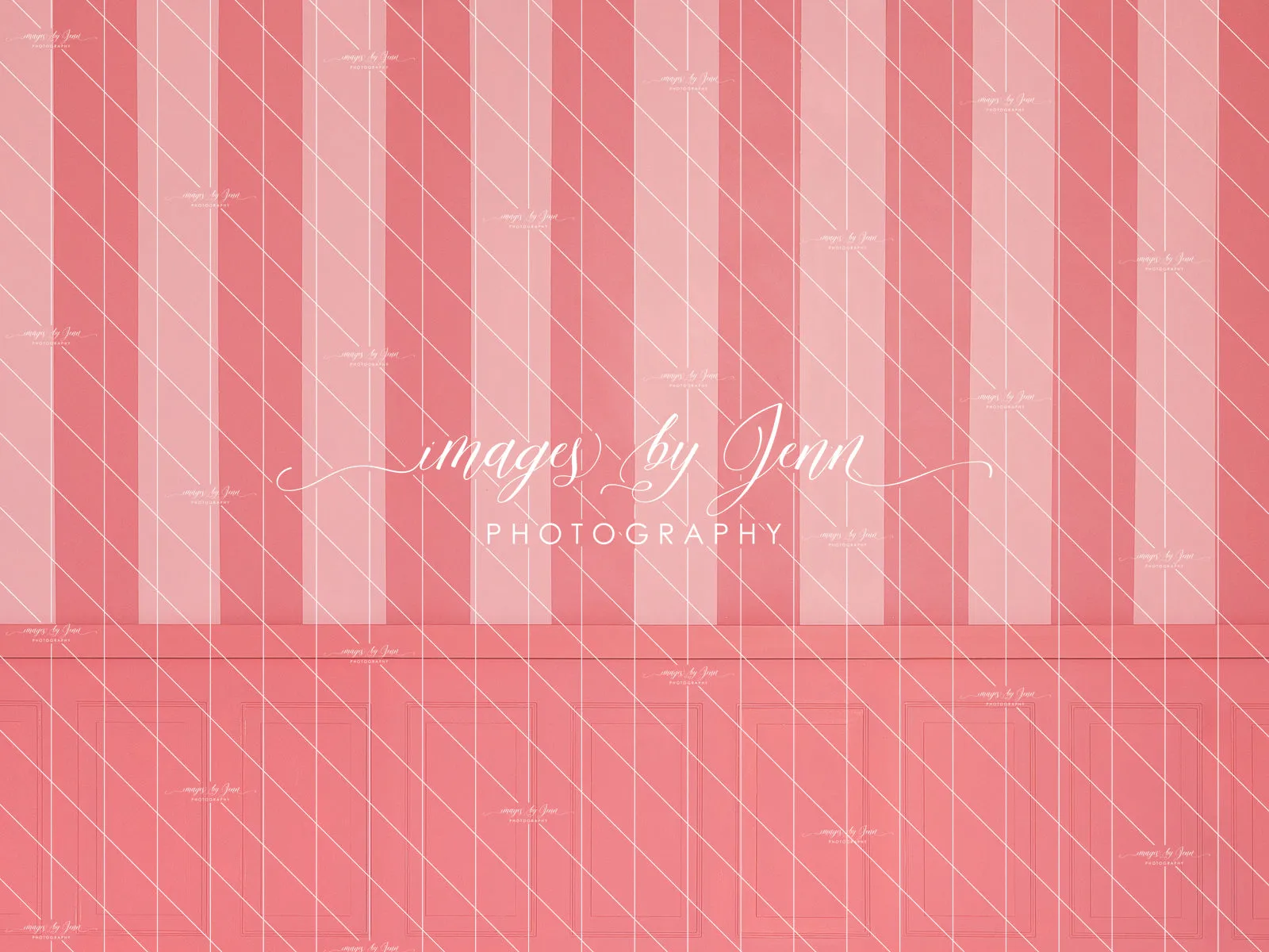 Strawberry Stripe Half Wall (JG)