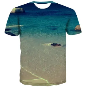 surf T shirts Men The sea Tshirt Printed sport T shirts Funny Cool Tshirts Novelty