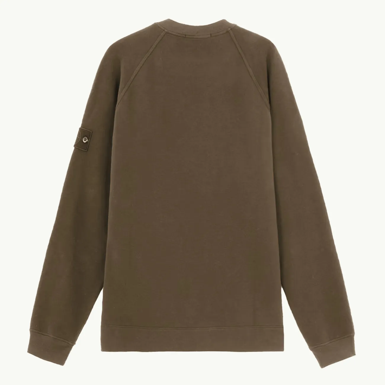 Sweatshirt Organic Cotton Raglan Crew Ghost Patch - Military Green 5481