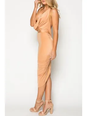 TastyHottie - Beautiful Solid Color Halterneck Bodycon Dress