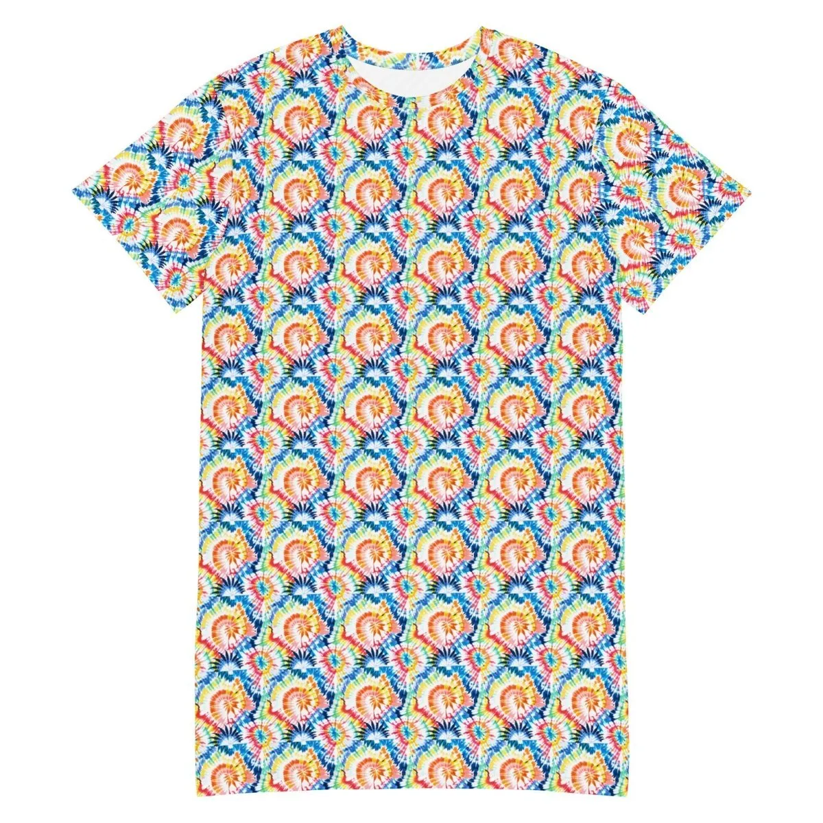 Tropical Wave T-Shirt Dress