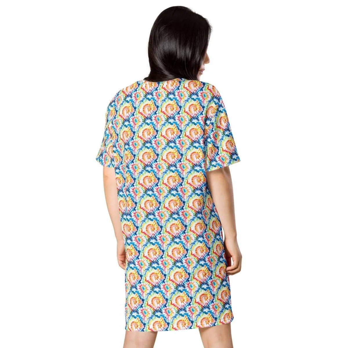 Tropical Wave T-Shirt Dress