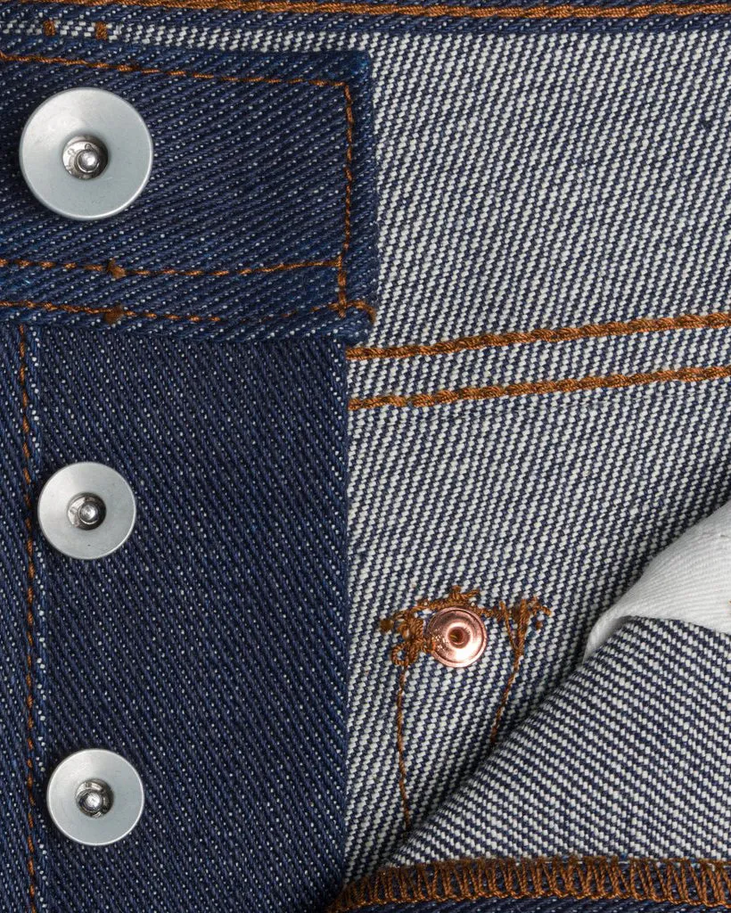 Unbranded UB421 Tight Fit Mens Jeans - 21oz Indigo Selvedge