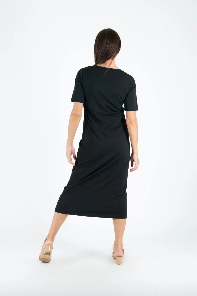 V Neck Jersey Dress KRISTA